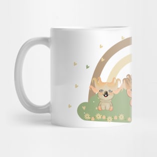 Cute Animals rainbow Love Mug